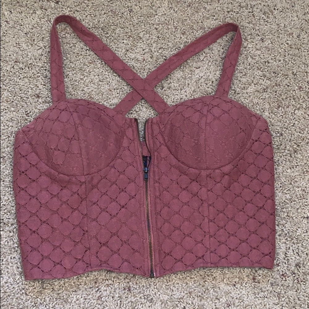 Cross Back Strap Crop Top